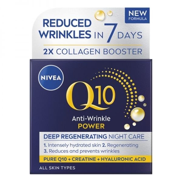 NIVEA naktinis veido kremas Q10 PLUS, 50 ml