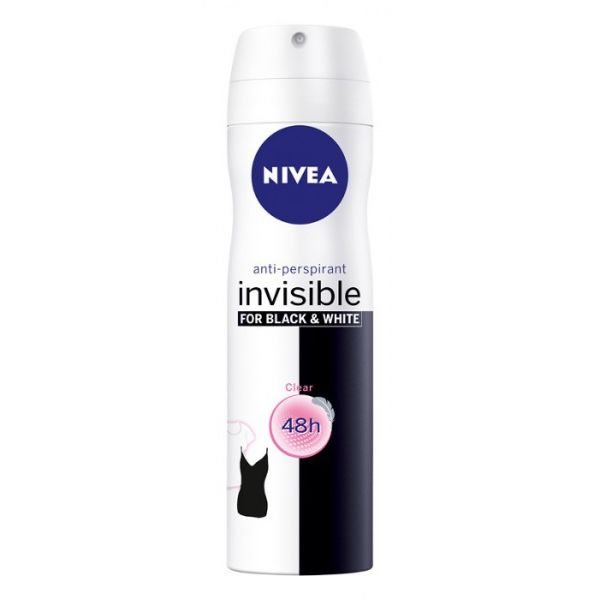 NIVEA purškiamas dezodorantas moterims BLACK-WHITE CLEAR, 150 ml