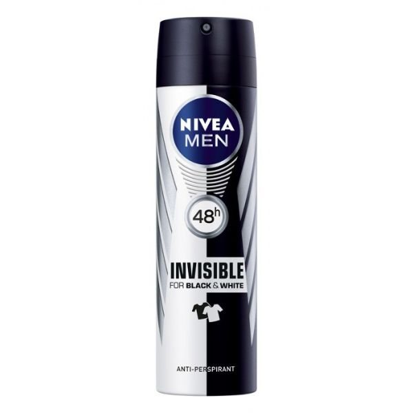 NIVEA purškiamas dezodorantas vyrams BLACK-WHITE POWER, 150 ml
