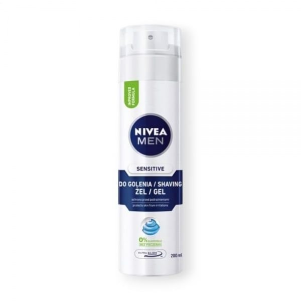 NIVEA skutimosi želė jautriai odai SENSITIVE, 200 ml
