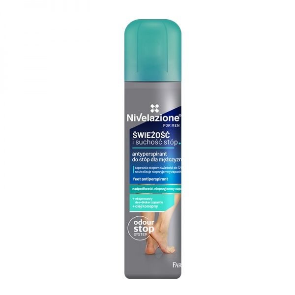 NIVELAZIONE pėdų antiperspirantas vyrams, 180 ml