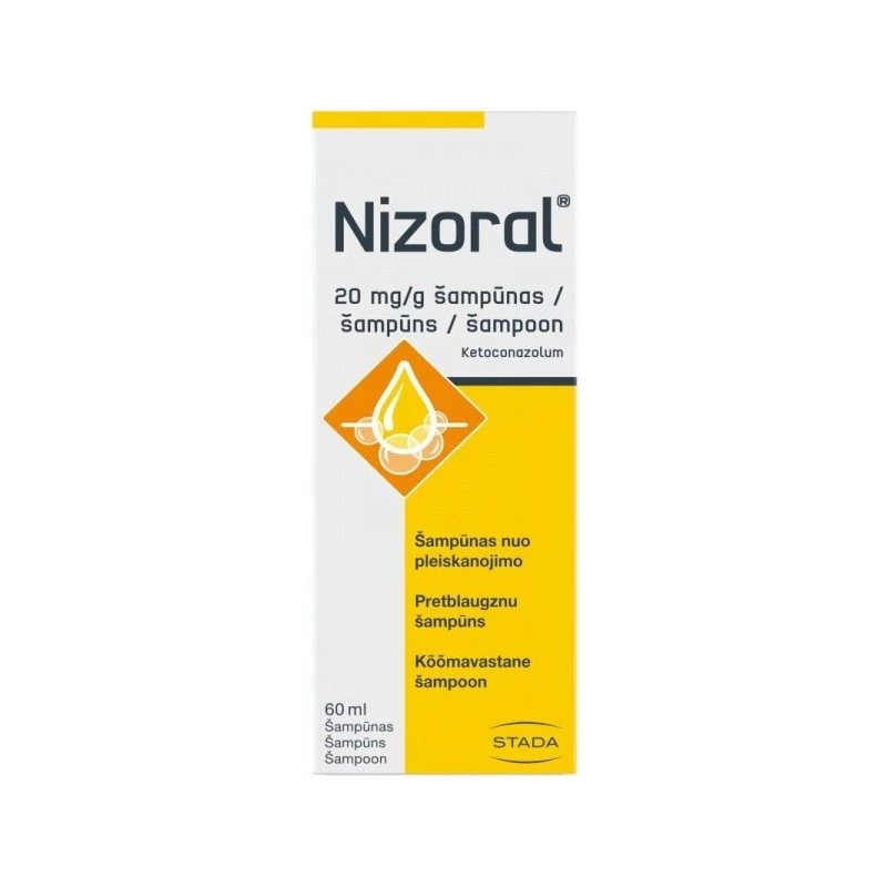 NIZORAL 20mg/ml šampūnas, 60 ml