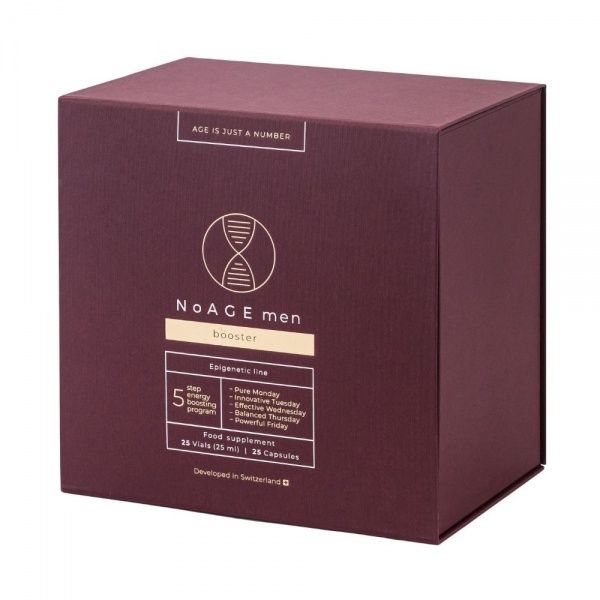 NOAGE maisto papildas MEN BOOSTER, 25 vnt. x 25 ml, 25 kaps.