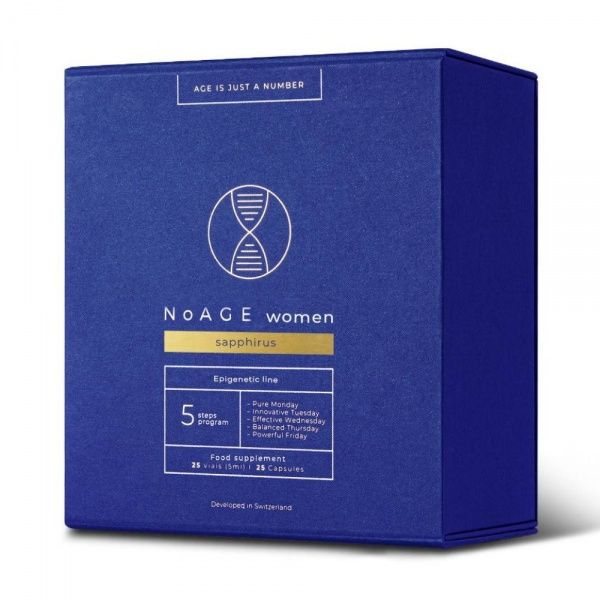 NOAGE maisto papildas WOMEN SAPPHIRUS, 25 vnt. x 25 ml, 25 kaps.