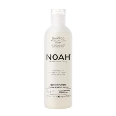 NOAH 1.1 VOLUMIZING SHAMPOO, šampūnas besiriebaluojantiems plaukams, 250 ml