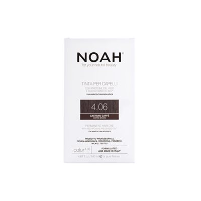 NOAH 4.06 COFFEE BROWN Ilgalaikiai plaukų dažai, 140 ml