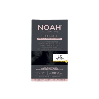 NOAH, aliejiniai plaukų dažai COLOR IN OIL 1.0 RAVEN BLACK, 135 ml