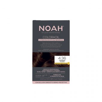 NOAH, aliejiniai plaukų dažai COLOR IN OIL 4.36 CHESTNUT, 135 ml