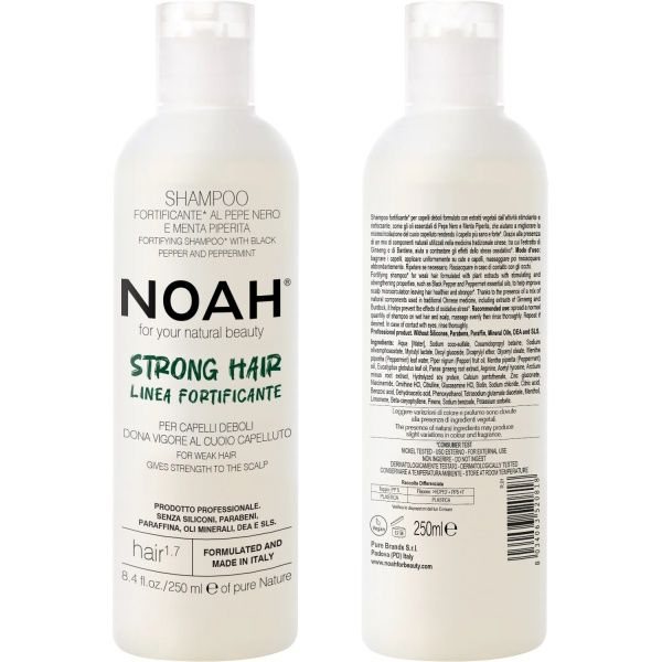 NOAH šampūnas silpniems, slenkantiems plaukams 1.7, 250 ml