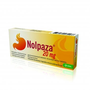 NOLPAZA 20 mg skrandyje neirios tabletės N7