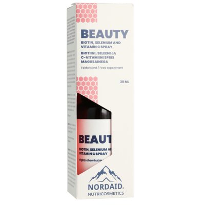Nordaid Beauty spray purškiamas vitaminų kompleksas, 30 ml