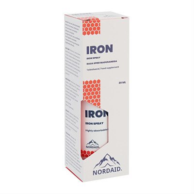 NORDAID IRON SPRAY, 5 mg, purškalas, 30 ml