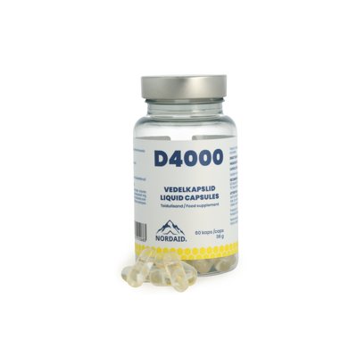 NORDAID maisto papildas D4000 LIQUID CAPSULES, 60 vnt