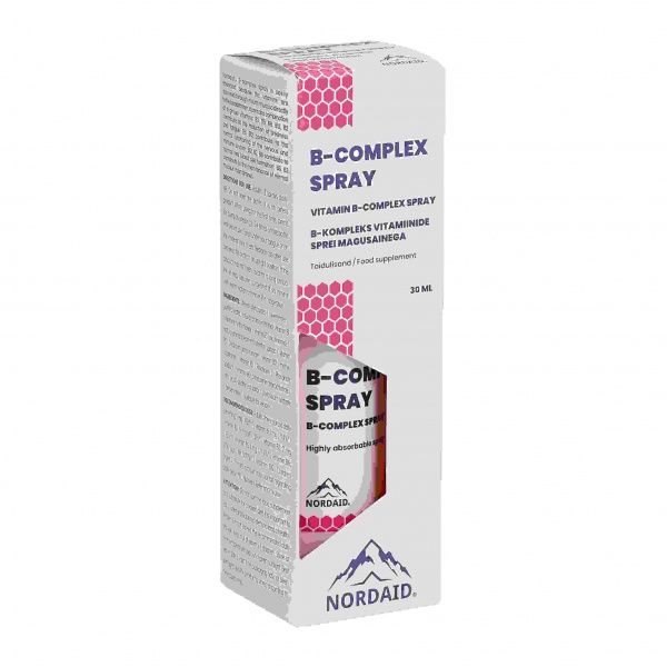 NORDAID purškiamas maisto papildas B COMPLEX, 30 ml