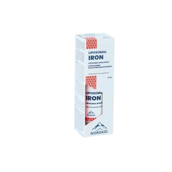 NORDAID purškiamas maisto papildas IRON, liposominis, 30 ml