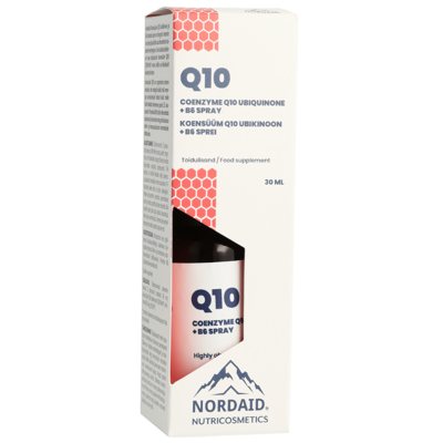 Nordaid Q10 + B6 ubiquinol spray, 200 papurškimų, 30 ml