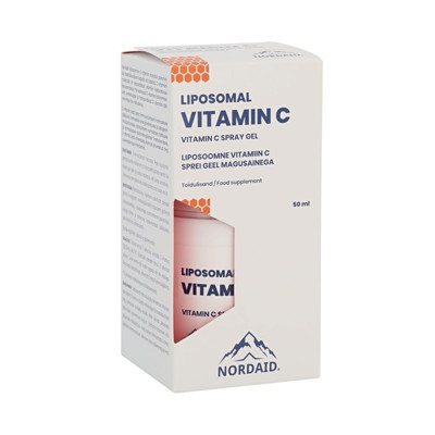 NORDAID VITAMINAS C LIPOSOMOSE, 1000mg, serumas, 50 paspaudimų, 50 ml