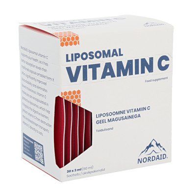 NORDAID VITAMINAS C LIPOSOMOSE, 1000mg, serumas, pakeliai, 30 x 3 ml