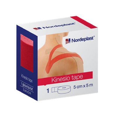 Nordeplast kineziojuostė 5cmx5xm raudona N1 (Nordeplast)