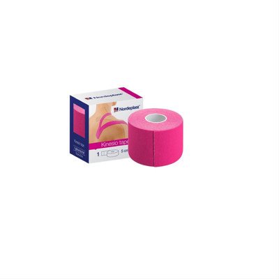 NORDEPLAST, kineziologijos juosta, rožinė spalva, x 5 m, 1 vnt., 5 cm