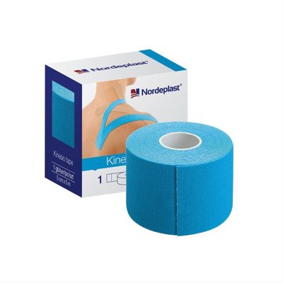 NORDEPLAST, kineziologijos juosta, šviesiai mėlyna spalva, x 5 m, 1 vnt, 5 cm