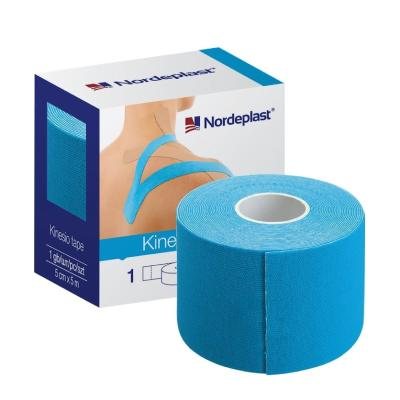 NORDEPLAST Kineziterapinis pleistras 5cmx žydras N1, 5 m