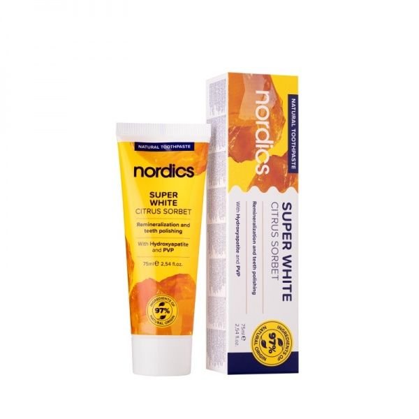 NORDICS dantų pasta SUPER WHITE, 75 ml