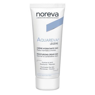 NOREVA AQUAREVA, Lengvos konsistencijos 24 val. drėkinantis kremas, 40 ml