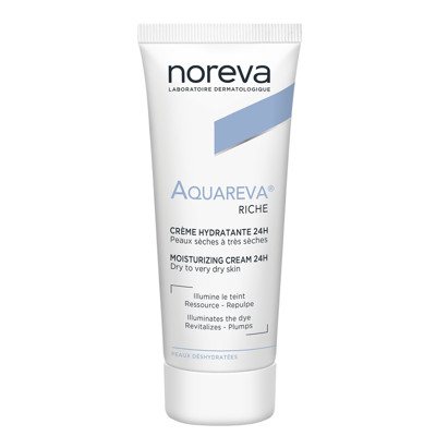 NOREVA AQUAREVA, Riebesnės konsistencijos 24 val. veikiantis drėkinamasis ir maitinamasis kremas, 40 ml