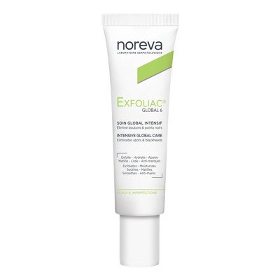 NOREVA EXFOLIAC GLOBAL 6, kremas nuo spuogų, 30 ml