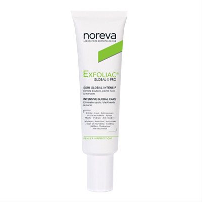 NOREVA EXFOLIAC GLOBAL X-PRO, Kremas spuoguotai odai, 30 ml