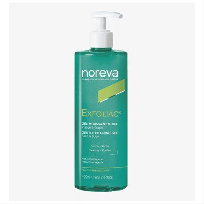 NOREVA EXFOLIAC, švelnus putojantis gelis, 400 ml
