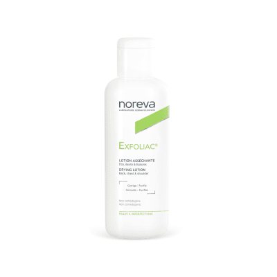 NOREVA losjonas veidui, nugarai ir krūtinei EXFOLIAC, 125 ml