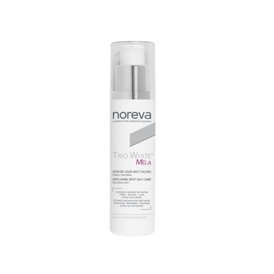 NOREVA TRIO WHITE MELA, dieninis kremas pigmentuotai odai, 40 ml