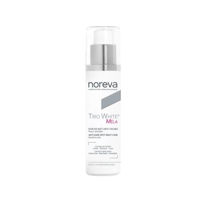 NOREVA TRIO WHITE MELA, naktinis kremas pigmentuotai odai, 50 ml