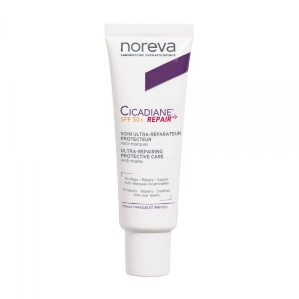 NOREVA veido ir kūno kremas CICADIANE REPAIR+, SPF50+, 40 ml