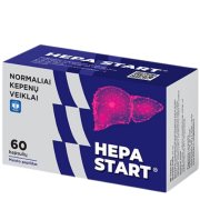 Normaliai kepenų veiklai HEPA START, 60 kapsulių