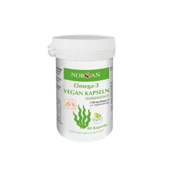 NORSAN OMEGA-3 VEGAN CAPSULES, 80 kapsulių