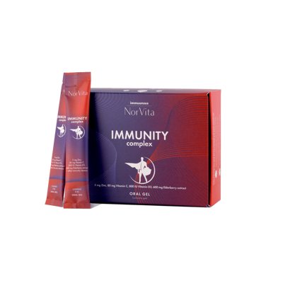 NorVita Immunity Complex Oral Gel, maisto papildų kompleksas, 21 pakeliai x, 8 ml