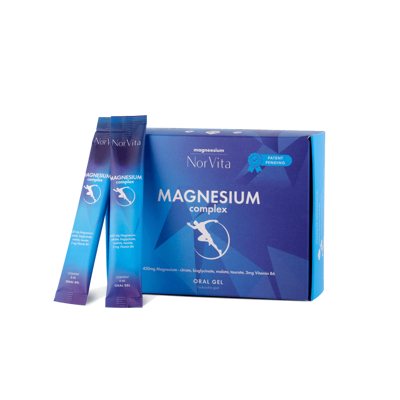 NorVita Magnesium Complex Oral Gel, maisto papildų kompleksas, 21 pakeliai x, 8 ml