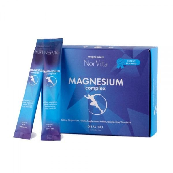 NORVITA maisto papildas MAGNESIUM COMPLEX ORAL GEL, 21 pak.