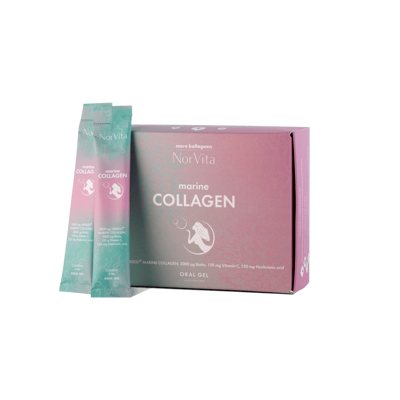 NorVita Marine Collagen Complex Oral Gel, maisto papildų kompleksas, 21 pakeliai x, 8 ml
