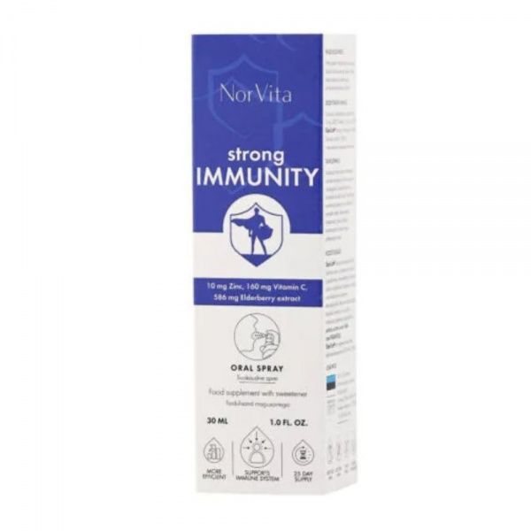 NorVita Strong Immunity Spray, purškiamas maisto papildas, 30 ml