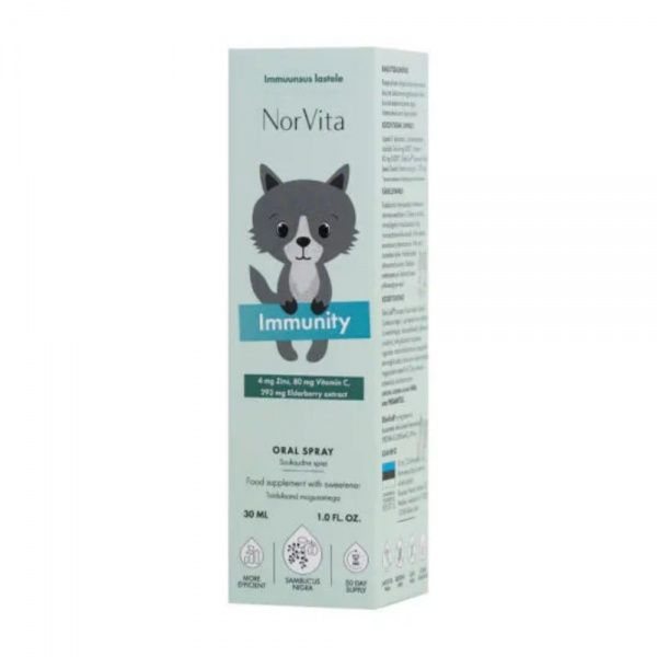 NORVITA purškiamas maisto papildas vaikams CHILDREN IMMUNITY SPRAY, 30 ml
