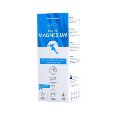 NorVita Sports Magnesium Citrate, maisto papildas gel, 100 ml
