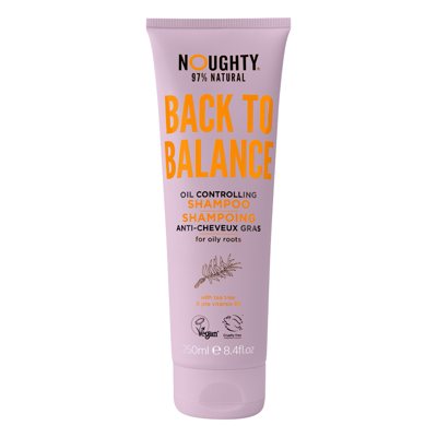 NOUGHTY Back To Balance šampūnas riebiai galvos odai su arbatmedžiu ir vitaminu B5, 250 ml