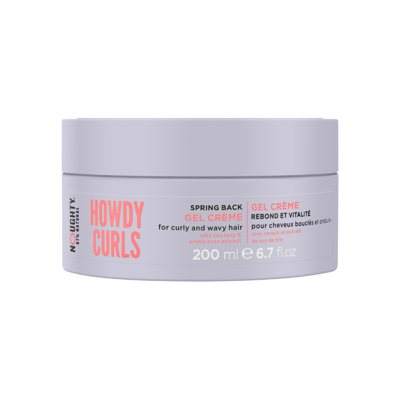 Noughty Howdy Curls vidutinio stiprumo formavimo gelis-kremas garbanotiems plaukams, 200 ml