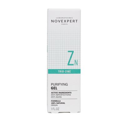 NOVEXPERT drėkinamasis gelinis veido kremas su Trio-zinc kompleksu, 30 ml