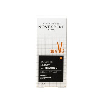 NOVEXPERT koncentruotas, stangrinamasis veido serumas su stabilizuotu vitaminu C (30%), 30 ml