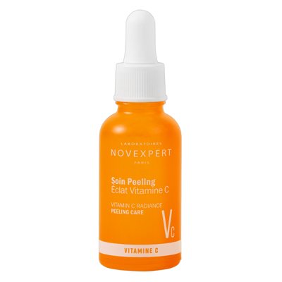 NOVEXPERT šveičiamasis naktinis serumas su vit C suteikiantis veidui skaistumo, 30 ml